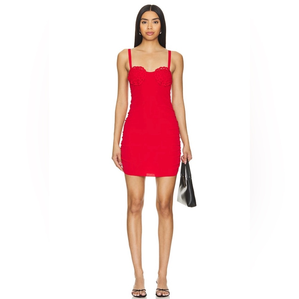 Lovers and Friends Ashlene Mini Dress in Red XS